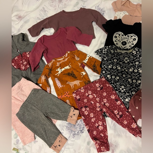 15 pc Baby girl bundle size 0-3 months Carter’s Zara SpearmintLove - Picture 4 of 7
